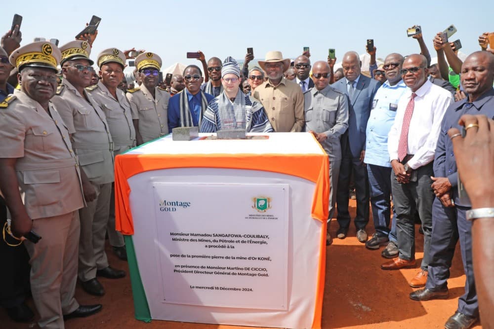 Côte d&rsquo;Ivoire : Lancement des travaux de construction de la Mine d&rsquo;Or Koné, la plus grande du pays