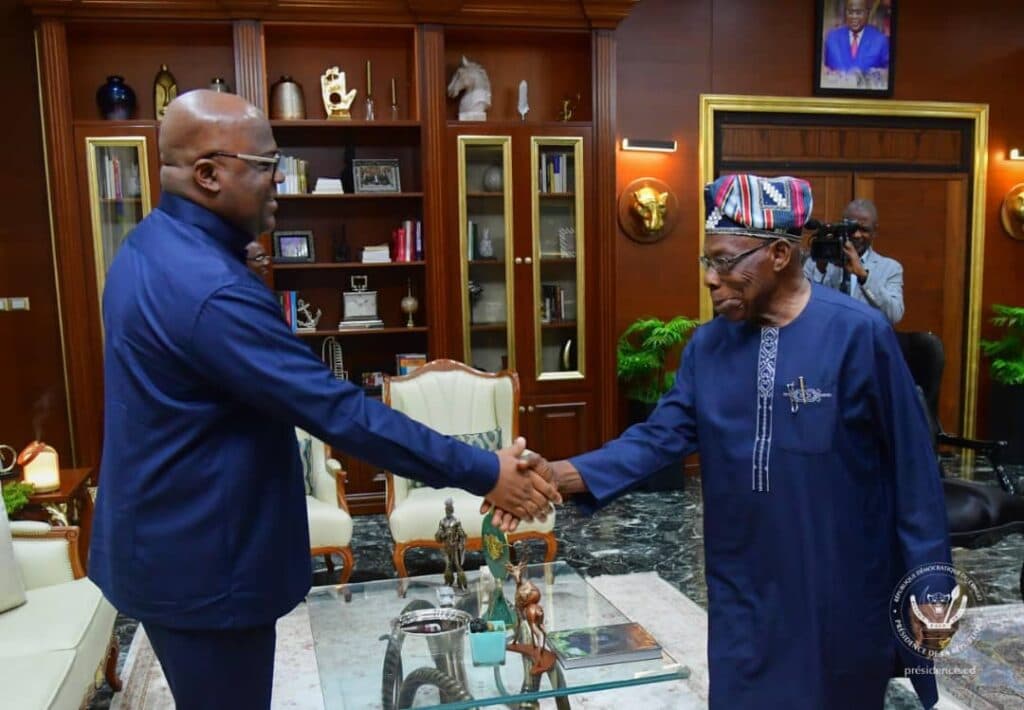 Est de la RDC : Rencontre discrète entre Olusegun Obasanjo et Félix Tshisekedi avant l’accord de paix avec Kigali